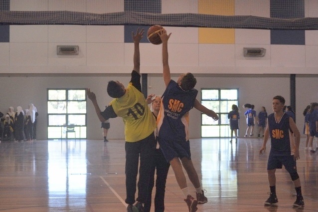 Basketball Match against St. Monicas College